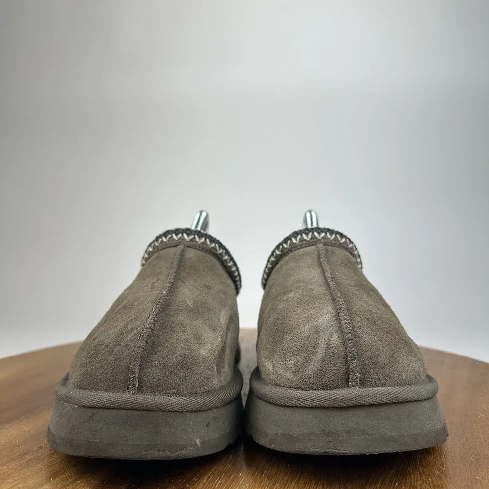 Big Kids Ugg Tasman II Brown Shearling Lined Comfort Slippers Size 5 Y GUC
